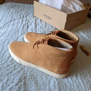 Sperry Striper Mid Tan Ankle Boot